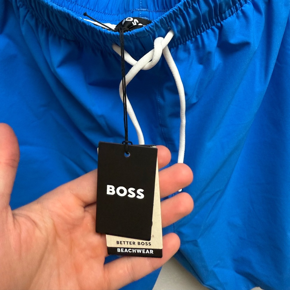 BOSS Drawstring Logo Swimming Trunks - Picture 3 of 9